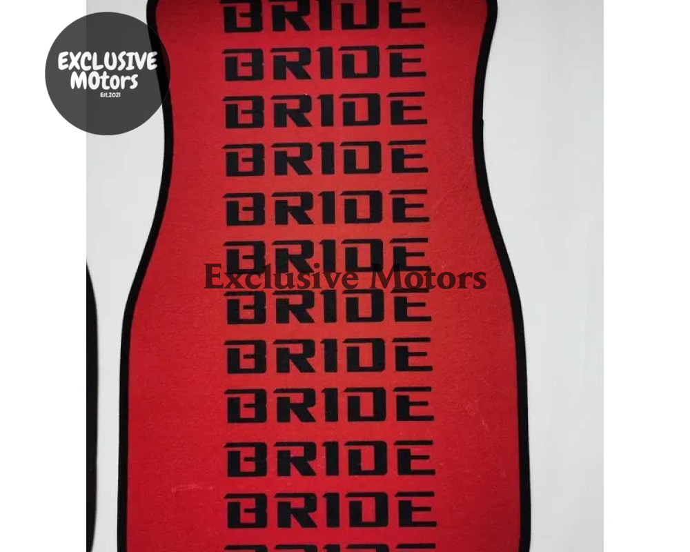 Custom Universal Bride style Floor Mats Red