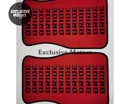 Custom Universal Bride style Floor Mats Red