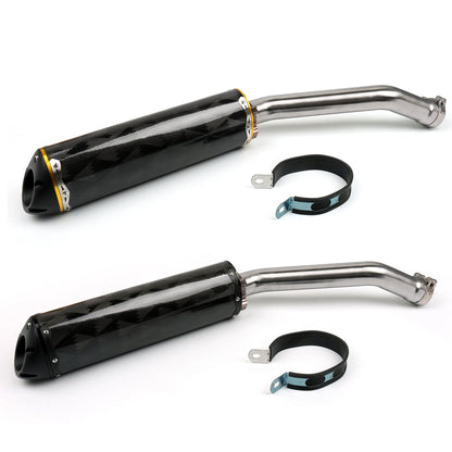 Exhaust Pipe Slip-On Muffler For Kawasaki ZX-10R ZX10R NINJA 2008 2009 2010