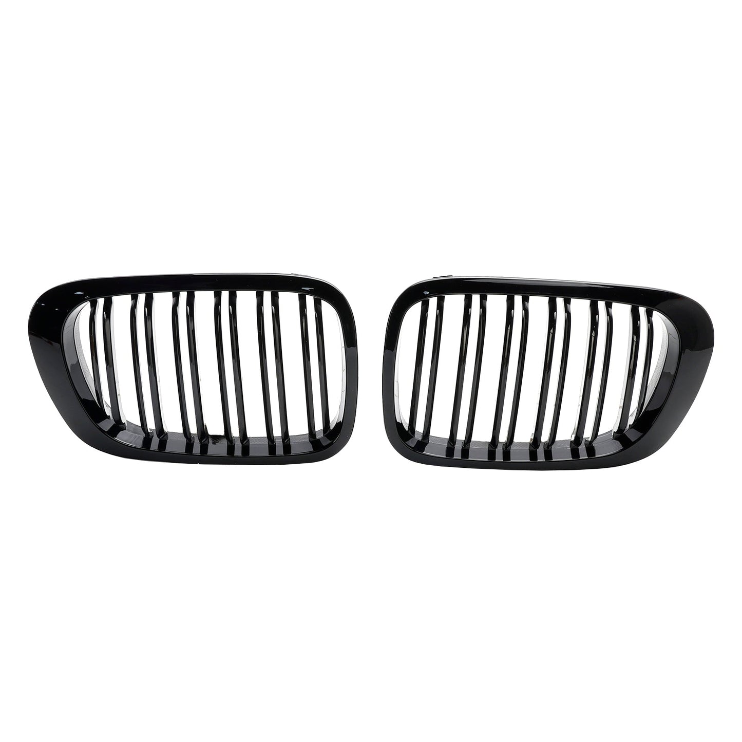 Double Line Gloss Black Grille for BMW E46 2-Door (1998-2001)