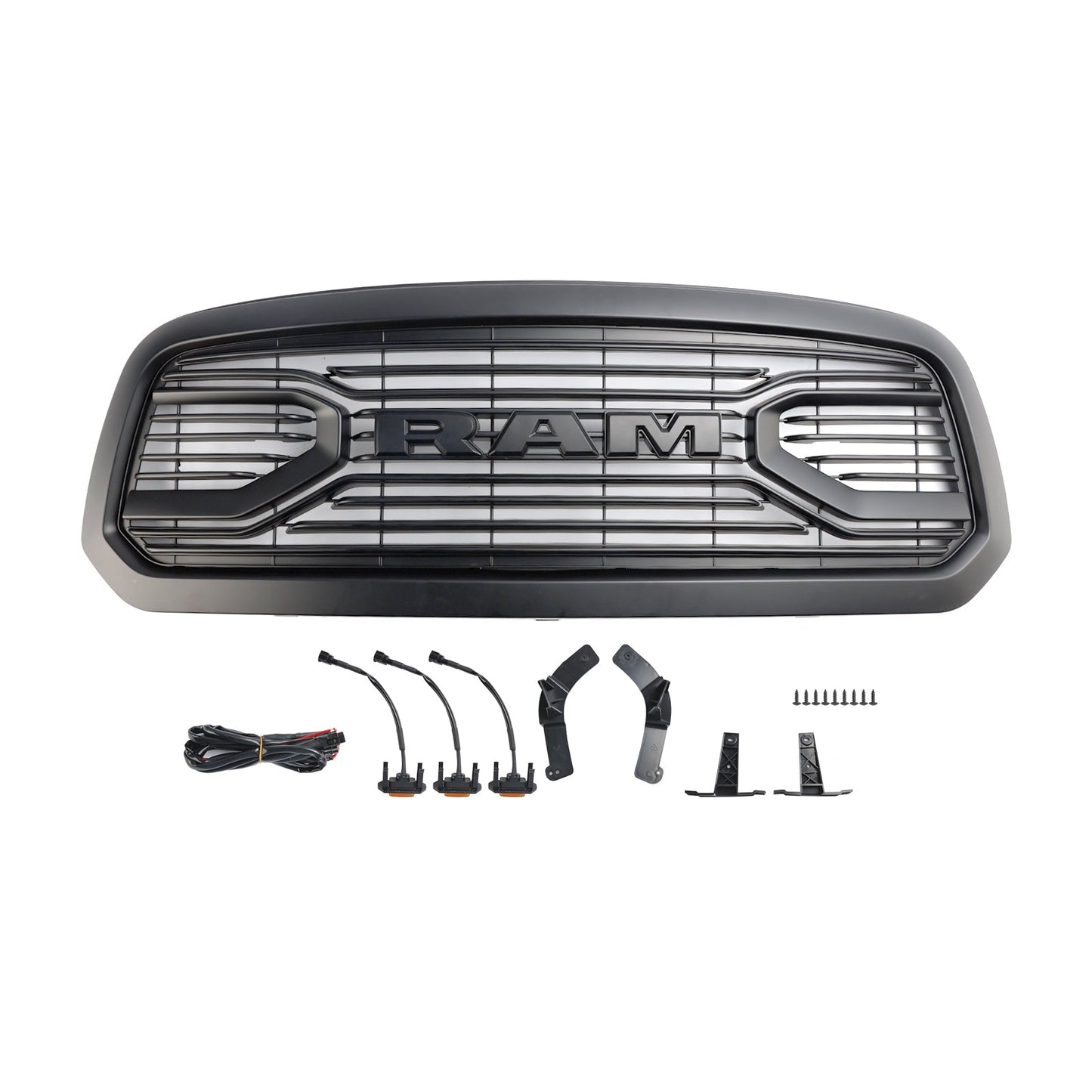 Grill Mesh Honeycomb Rebel Style with Light for Ram 1500 (2013-2018)