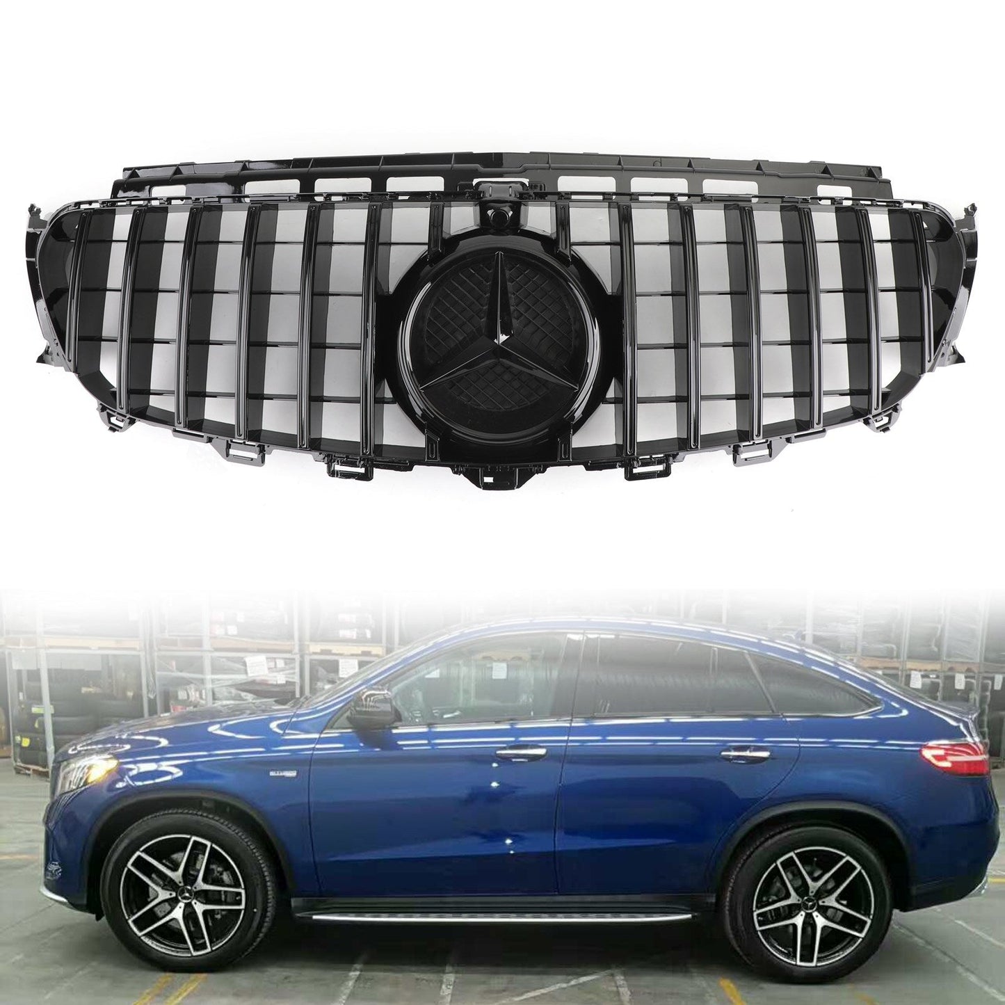 Front Grill with Camera for Mercedes W213 E-Class AMG (2016-2019)