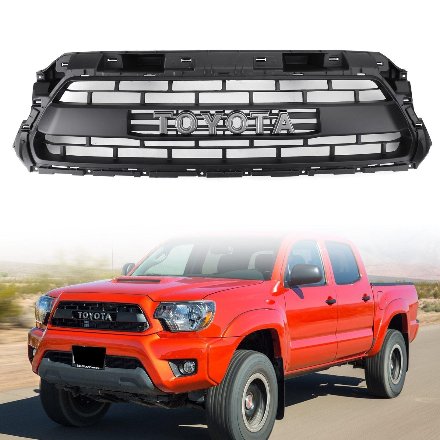 Honeycomb Grill Replacement for Toyota Tacoma (2012-2015)