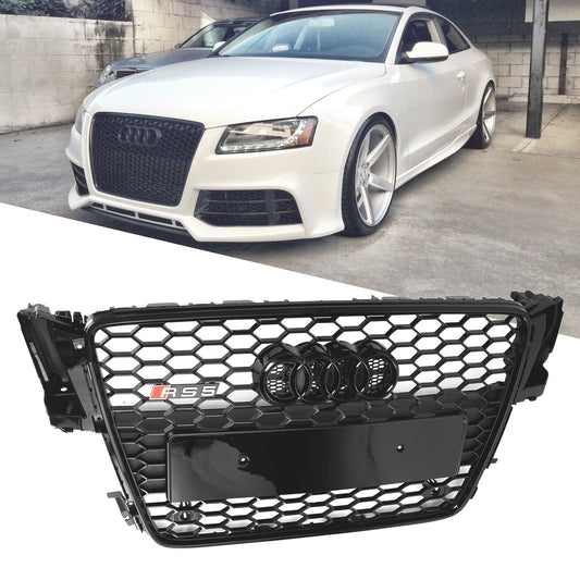 RS5 Style Honeycomb Mesh Grille for Audi A5/S5 B8 (2008-2012)