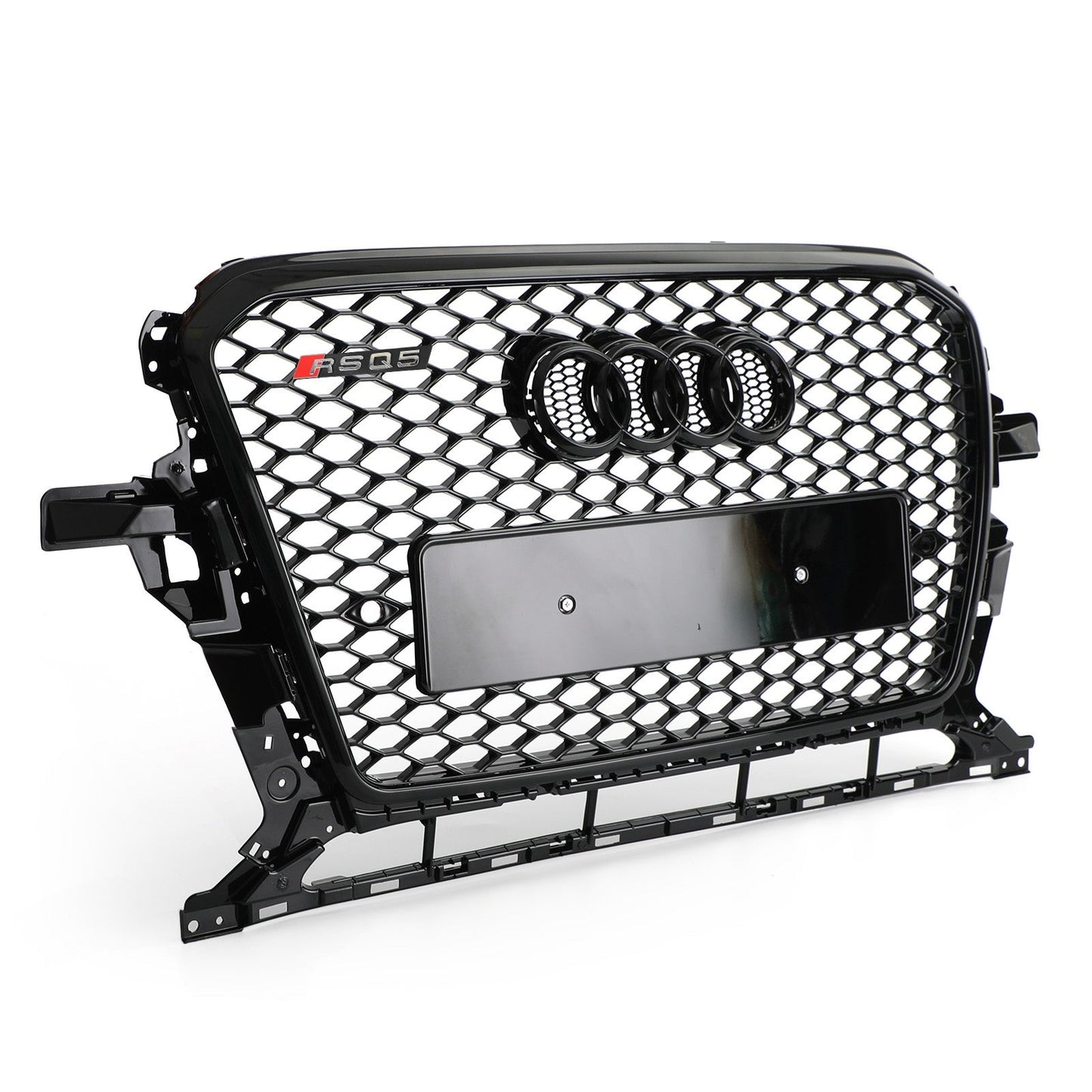RSQ5 Style Honeycomb Mesh Grille Gloss Black for Audi Q5 13-17