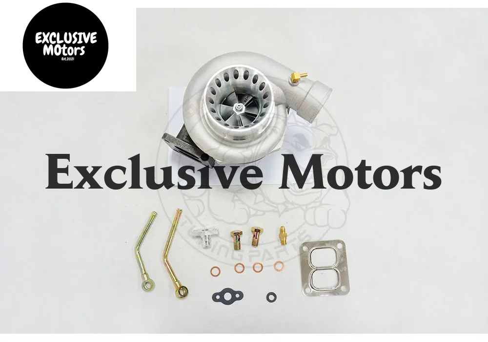 JKVK RACING GT35 T4 Flange Twin Scroll Anti-Surge Turbo Charge 3'' V-band 500+HP +Oil Fitting Drain Turbocharger