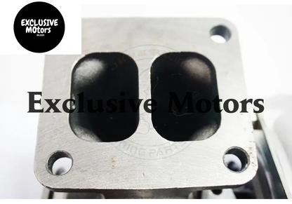 JKVK RACING GT35 T4 Flange Twin Scroll Anti-Surge Turbo Charge 3'' V-band 500+HP +Oil Fitting Drain Turbocharger