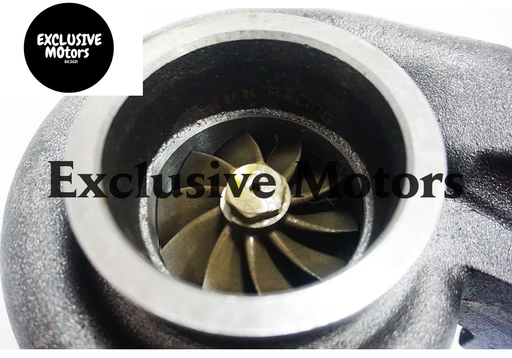JKVK RACING GT35 T4 Flange Twin Scroll Anti-Surge Turbo Charge 3'' V-band 500+HP +Oil Fitting Drain Turbocharger