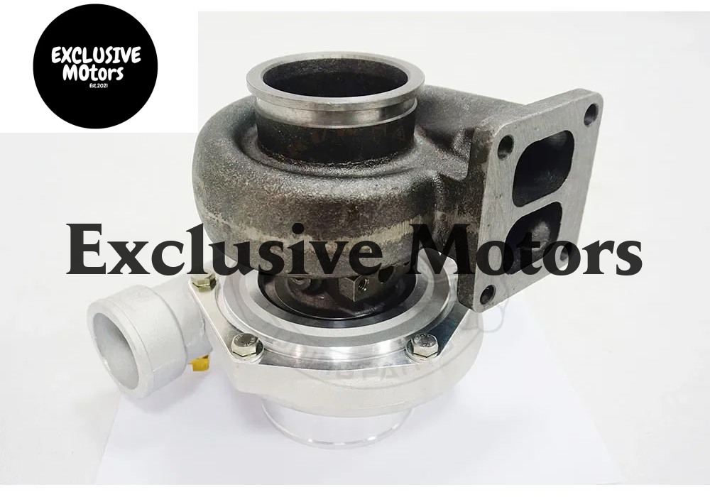 JKVK RACING GT35 T4 Flange Twin Scroll Anti-Surge Turbo Charge 3'' V-band 500+HP +Oil Fitting Drain Turbocharger