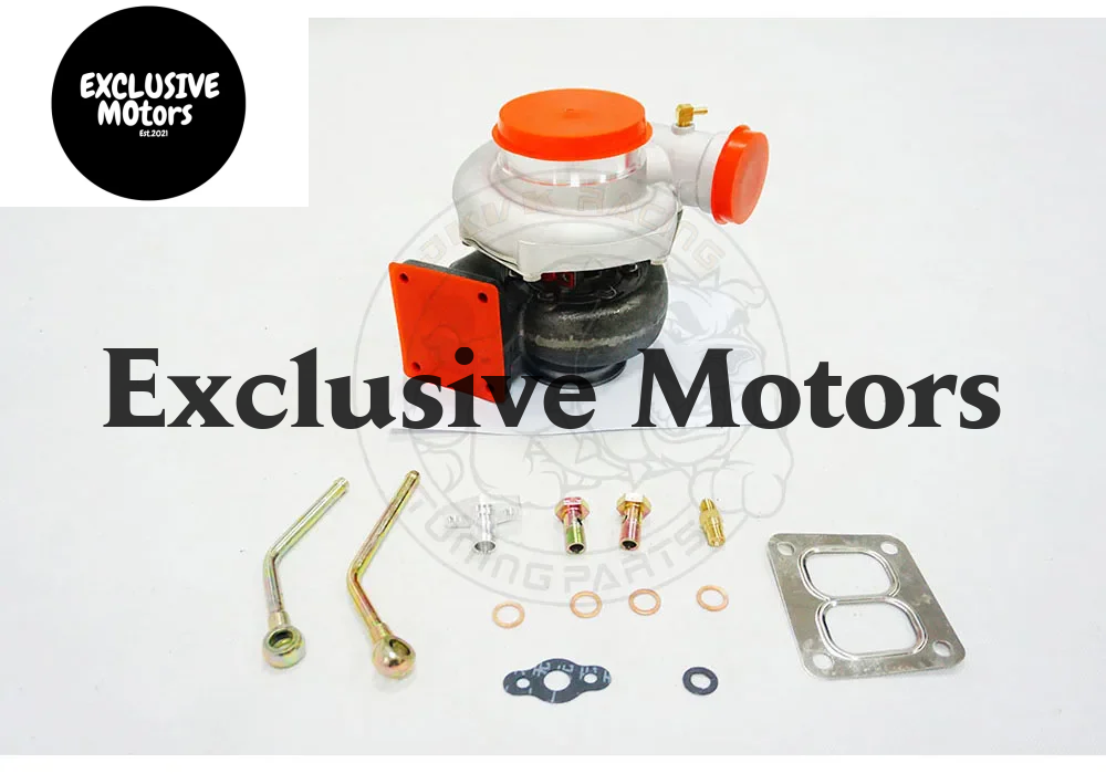 JKVK RACING GT35 T4 Flange Twin Scroll Anti-Surge Turbo Charge 3'' V-band 500+HP +Oil Fitting Drain Turbocharger