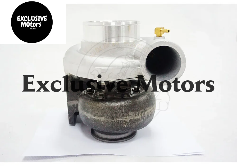 JKVK RACING GT35 T4 Flange Twin Scroll Anti-Surge Turbo Charge 3'' V-band 500+HP +Oil Fitting Drain Turbocharger