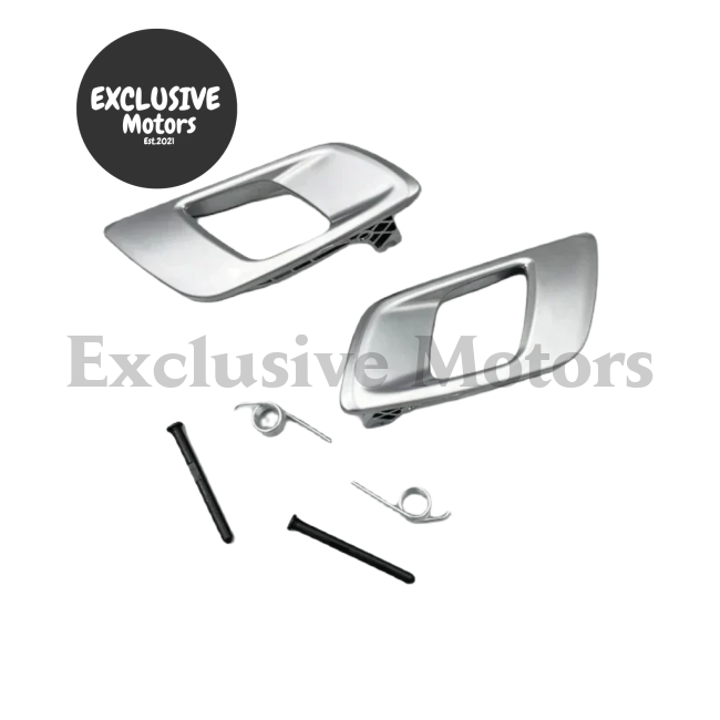 Silver Door Inner Handles (x2) for Ford Ranger & Mazda BT-50 (2012-2019)