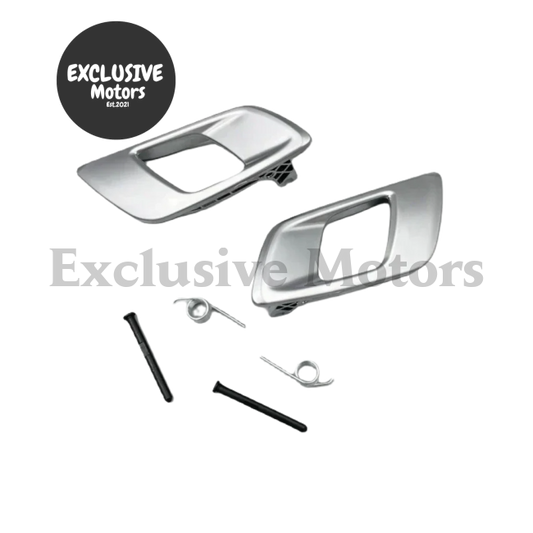 Silver Door Inner Handles (x2) for Ford Ranger & Mazda BT-50 (2012-2019)