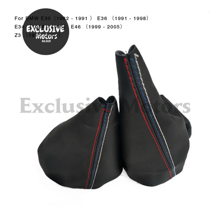Shift Gear Stick & Handbrake Cover  Handle for BMW E30, E36, E34, E46, Z3