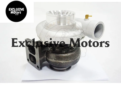 JKVK RACING GT35 T4 Flange Twin Scroll Anti-Surge Turbo Charge 3'' V-band 500+HP +Oil Fitting Drain Turbocharger