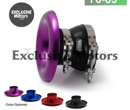 Jdm Universal Aluminum Intake Inlet Velocity Stack + Clamps+Silicone hose TK-BOV1009DDLB-76 - Tokyo Tom's