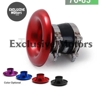 Jdm Universal Aluminum Intake Inlet Velocity Stack + Clamps+Silicone hose TK-BOV1009DDLB-76 - Tokyo Tom's