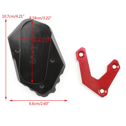 CNC Kickstand Side Stand Plate Extension Pad For BMW R1200 GS LC 2017-2018 Generic