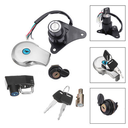 Ignition Switch Lock & Fuel Gas Cap Key Set For Yamaha Virago XV125 XV250 Generic
