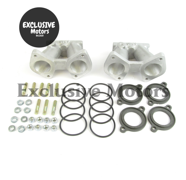 Ford pre-crossflow manifold to suit twin DHLA/DCOE 40s