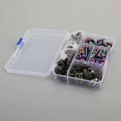173PCS Burnt Titanium Windscreen Fairing Bolt Kit Fastener Clip Screw Motorcycle