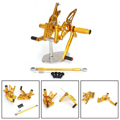 Rearset Rear set Footpegs Adjustable For Suzuki GSXR1000 GSXR 1000 2005-2006 Generic