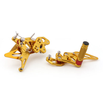 Racing Footrest Rearsets Rear Set Foot pegs For Suzuki GSXR 600/750 2011-2019 Generic