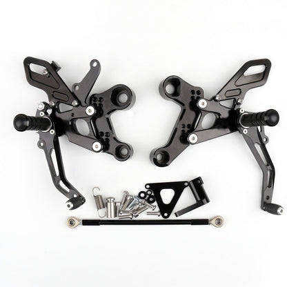 Aluminum Rearset Rear Set Footrest Pedal For Yamaha MT-09 FZ-09 2014-2016 Generic