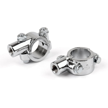 Motorcycle Bike 1 HandleBar 1MM Thread Mirror Mount Holder Clamp Adaptor