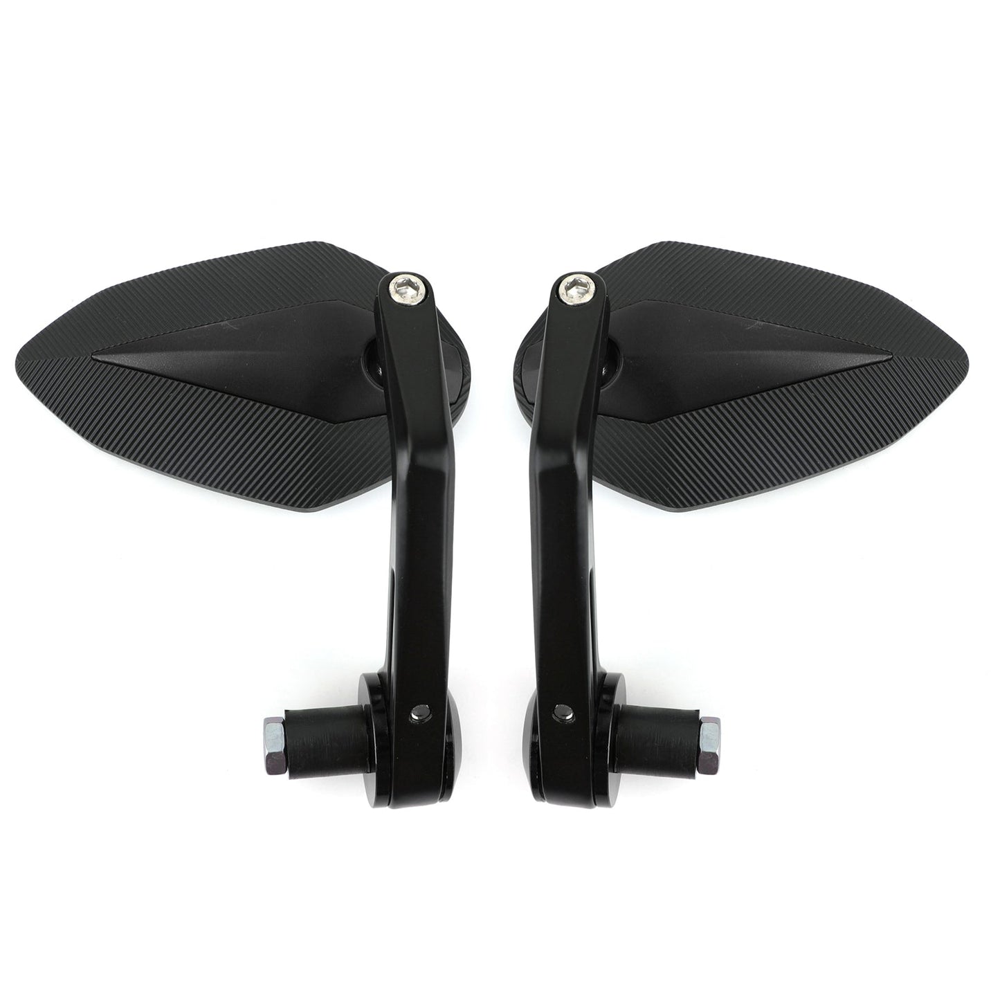 CNC Motorcycle 7/8 Handle Bar End Rearview Side Mirrors For Bobber Cafe Racer Generic