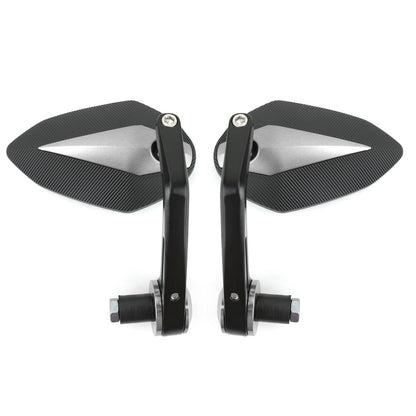 CNC Motorcycle 7/8 Handle Bar End Rearview Side Mirrors For Bobber Cafe Racer Generic