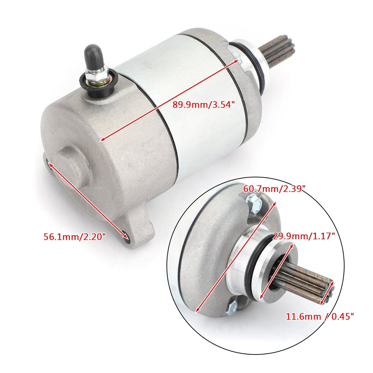 New Starter PMDD CCW 9-Tooth 12V For Honda CBR125R JC50 2011-2018 31200-KPP-T01 Generic