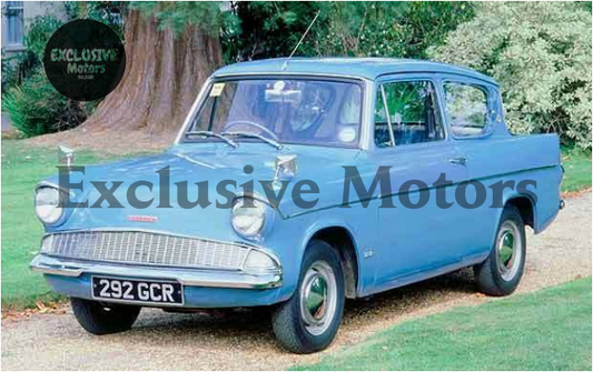 Ford Anglia 105E heated clear windscreen