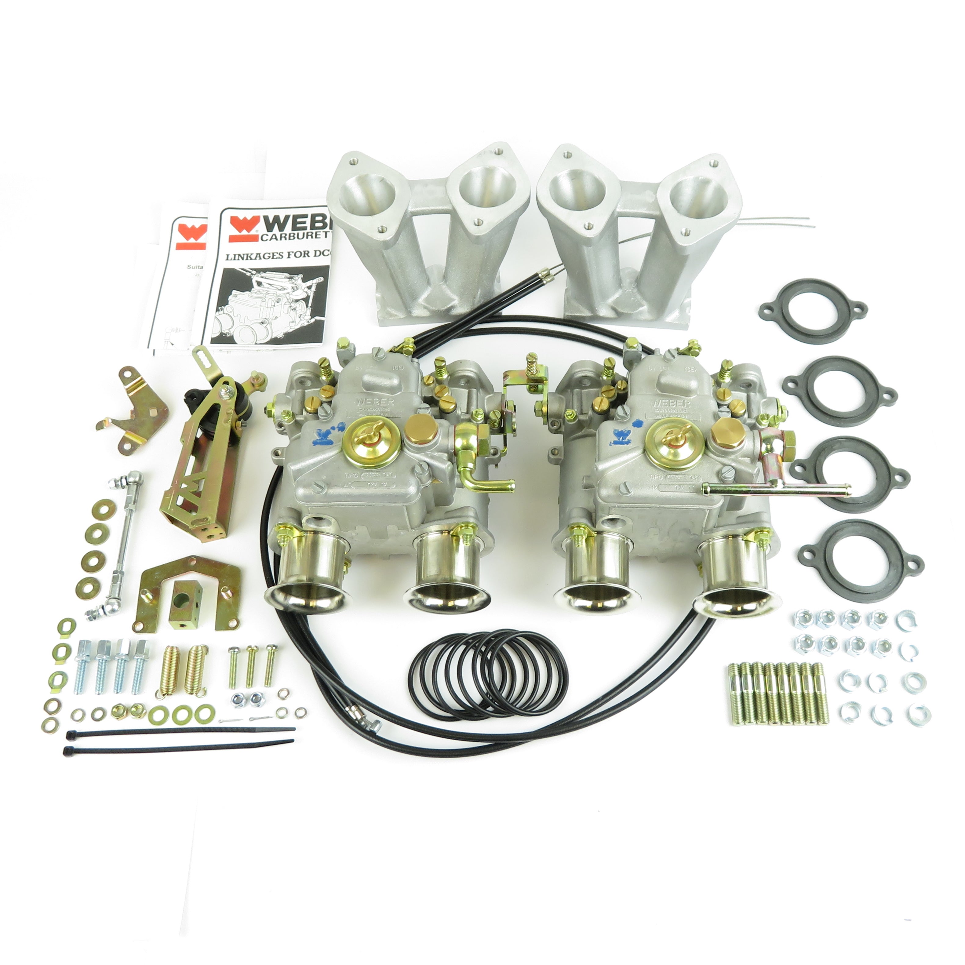 Twin Weber 40 DCOE Carburetor Kit for Pre X/Flow Engines – Exclusive Motors