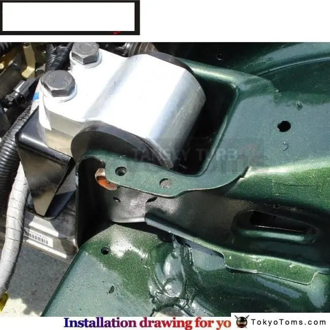 Performance Aluminum Rear Engine Motor Mount for Honda Civic 92-00 EK EG CXX-M3-BK - Tokyo Tom's