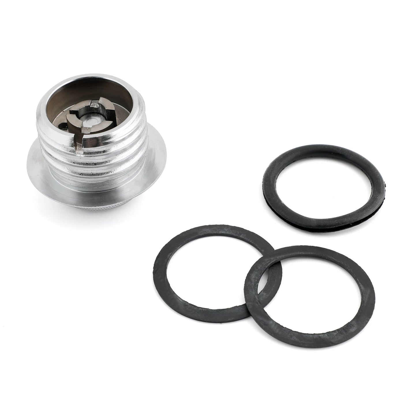 Harley Davidson 82-UP Sportster Chopper Chrome Pop-Up Fuel Gas Cap Cover Set