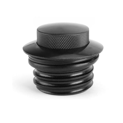 Black Flush Pop Up Reservoir Gas Cap Vented Fuel Tank Screw For Sportster