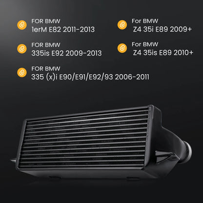 Front Mount Intercooler Turbo Engines For BMW 1M E82 2011-2013 Bar & Plate   520mm x 200mm x 145mm