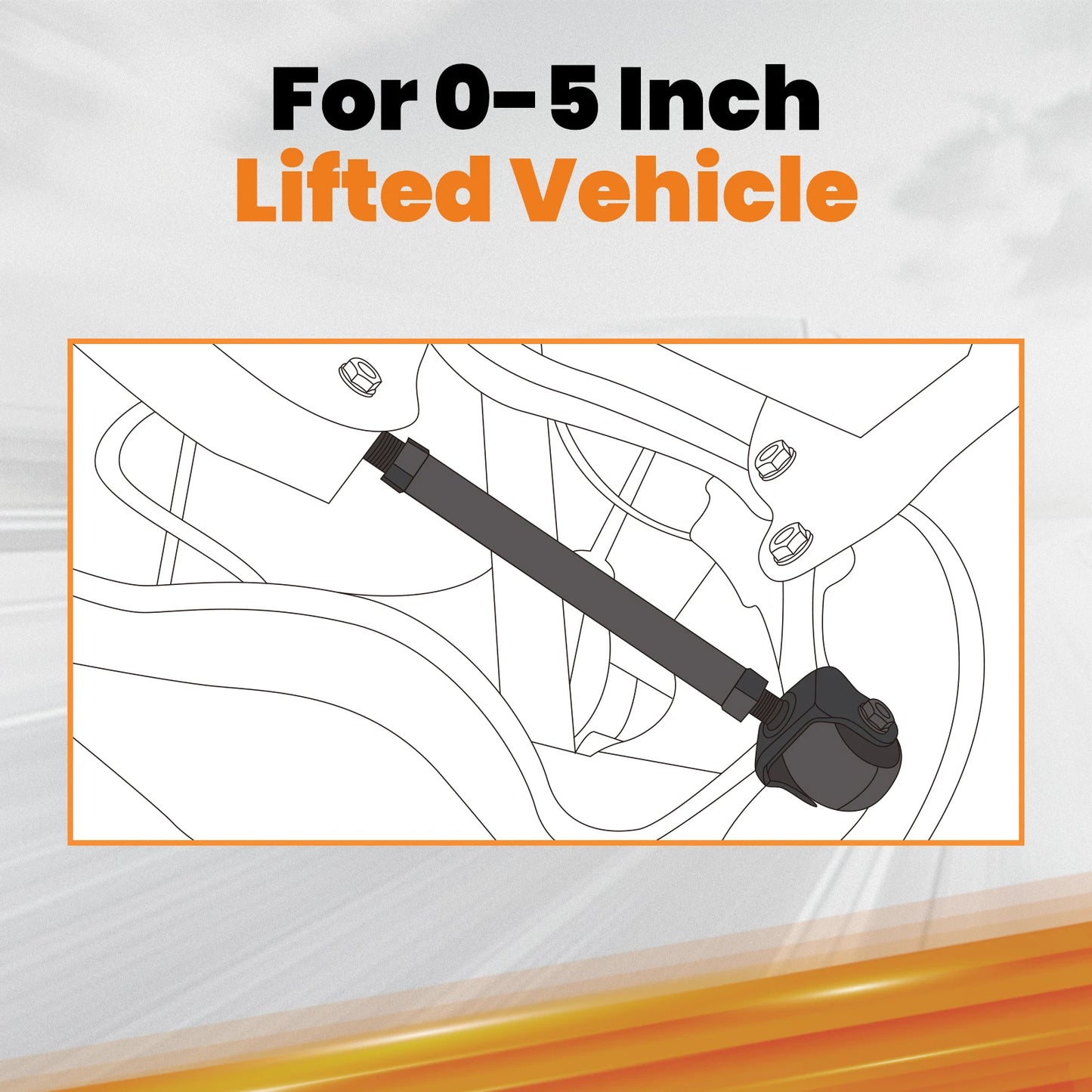 Rear adjustable track bar For  4WD Ram 2500 2014-2023