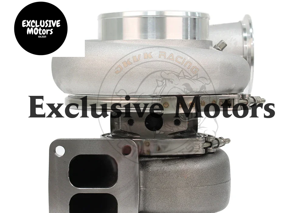 JKVK Racing G45-1125 Dual Ceramic Ball Bearing Turbocharger 67/102mm Comp. Wheel T4 1.01/1.15/1.28/1.44V-Band Housing 600-1125HP