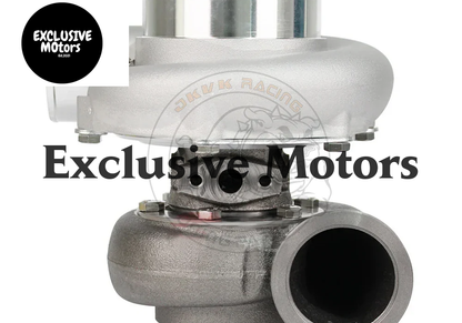 JKVK Racing Gen II GTX3584RS Reverse Rotation Dual Ceramic Ball Bearing Flank Milled Wheel Turbo .83/1.01 D-Vband 550-950HP