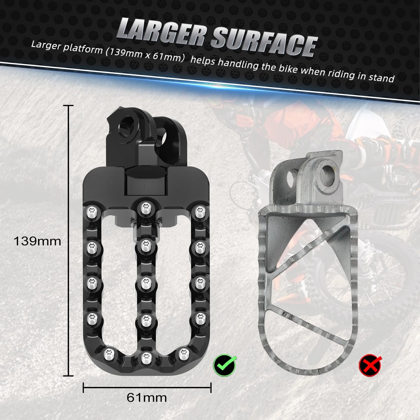 For KTM 790 890 ADVENTURE /R 2019-2024 20mm Lower Footrest Foot Pegs For 690 Enduro R SMC R 1050 1090 1190 1290 Adventure R S T