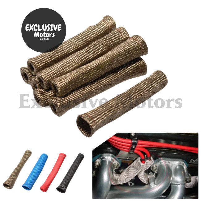 8PCS 1200 Degree Spark Plug Wire Boot Heat Sleeve Wrap