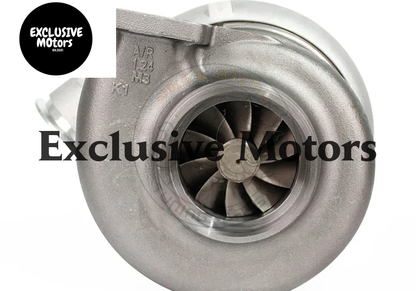 JKVK Racing GTX5533R Dual Ceramic Ball Bearing 98mm Turbocharger 1.22/1.41 D-Vband T6 Divided 1.24 Vband Up To 2500HP