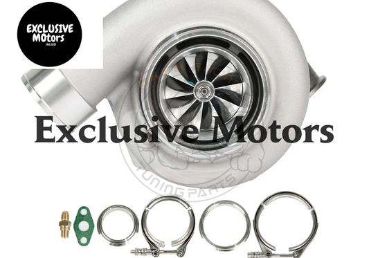 JKVK Racing Gen II GTX3584RS Reverse Rotation Dual Ceramic Ball Bearing Flank Milled Wheel Turbo .83/1.01 D-Vband 550-950HP