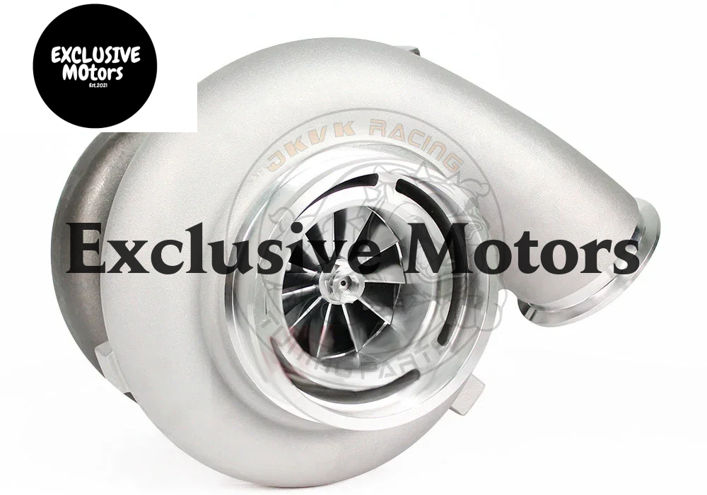 JKVK Racing GTX5533R Dual Ceramic Ball Bearing 98mm Turbocharger 1.22/1.41 D-Vband T6 Divided 1.24 Vband Up To 2500HP