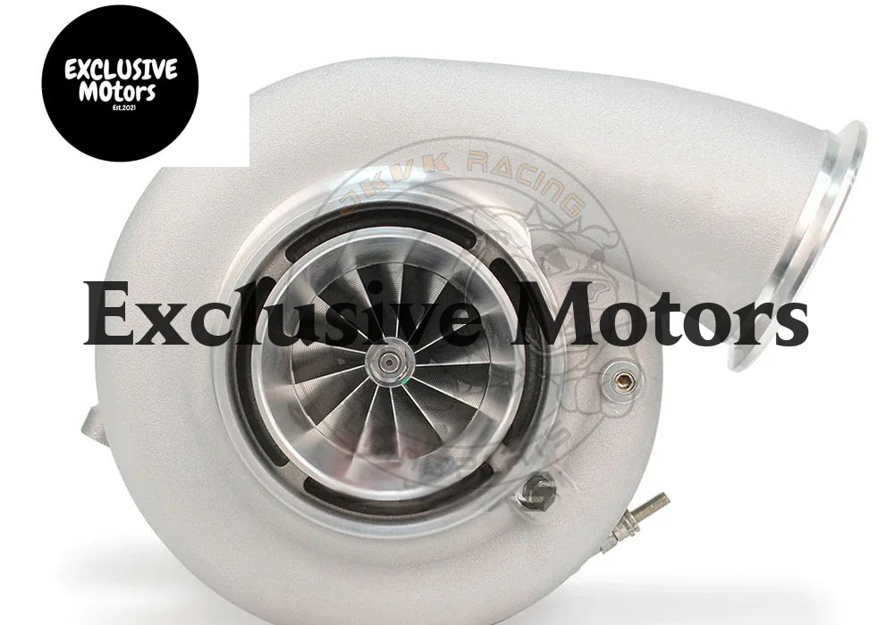 JKVK Racing G45-1125 Dual Ceramic Ball Bearing Turbocharger 67/102mm Comp. Wheel T4 1.01/1.15/1.28/1.44V-Band Housing 600-1125HP