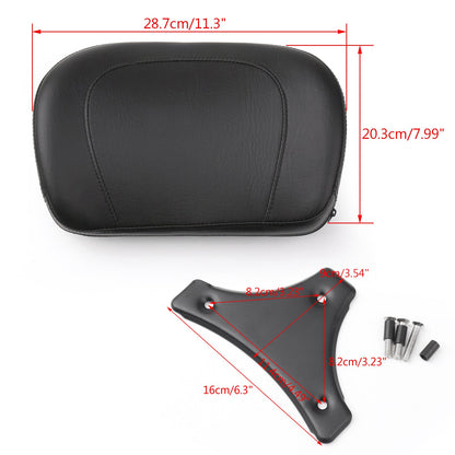 Sissy Bar Backrest Pad For Harley Electra Glide Road King Road Gilde 09-14 Generic