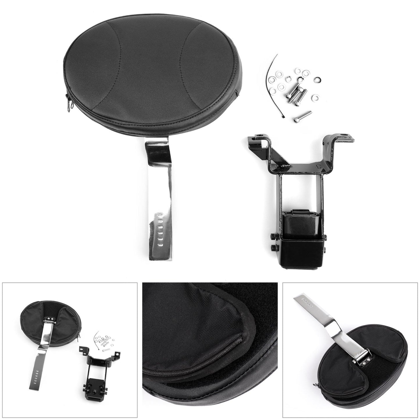 Indian Chief roadmaster 2014-2023 Chrome Plug-in Driver Backrest w/ Mounting Kit