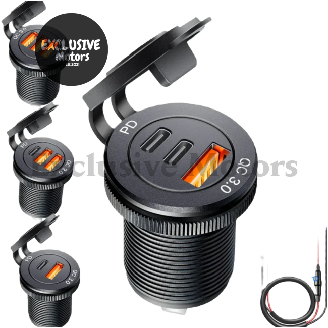 USB Socket Car Charger with Quick Charge